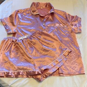 Silky Pink Pajama Set